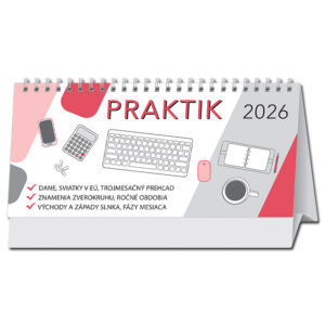 Stolový kalendár Praktik stolový stĺpcový 2026