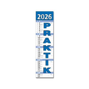 Plánovací kalendár Praktik nástenný modrý 2026
