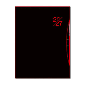Týždenný diár A5 SMART red 2027